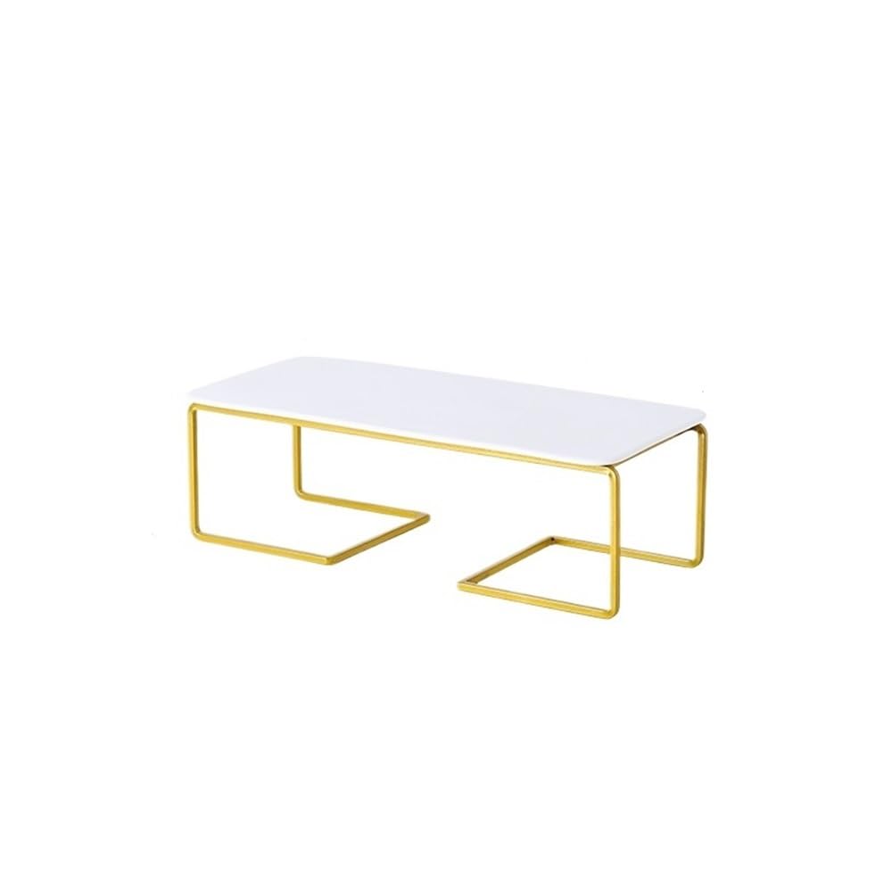 Bx9rE7tK3g Cake Stand Wrought Iron Cake Stand White Ceramic Plate Cupcake Pan Snacks Dessert Display Cake Display Stand(Gold,Small)