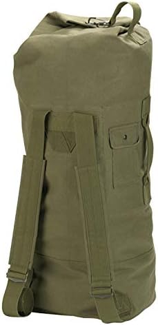 Rothco Gi Style Canvas Double Strap Duffle, Olive Drab