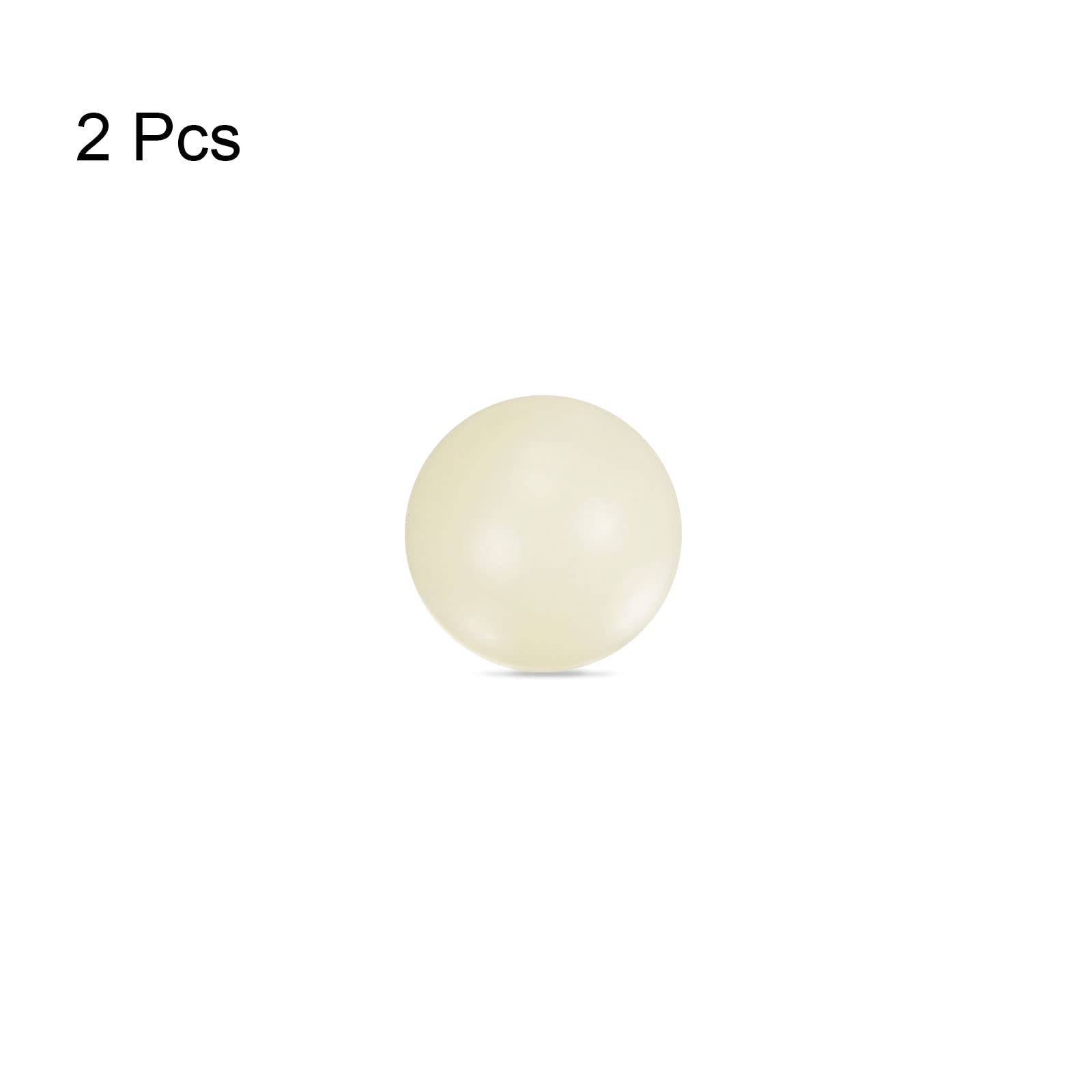 sourcing map 2szt POM Nylon Bolas Plástico 15mm G3 Precisión Rodamiento Bola