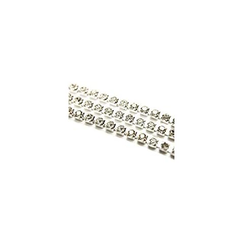 1 Metre Clear Rhinestone Trim Chain for DIY Cover