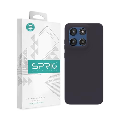 Image of SPRIG Compatible with Moto Edge 60 Stylus Premium SilkTone Back Cover Drop Tested Shock Proof Mobile Case for Men, Women, Boys and Girls with Camera Protection (Charcoal Grey)
