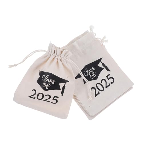Homoyoyo 5 Piezas Bolsa De De La Temporada De Graduación Felicitaciones De La Bolsa De De Graduación Favores De Fiesta De Graduación De Bolsa De Graduación Paño Beige