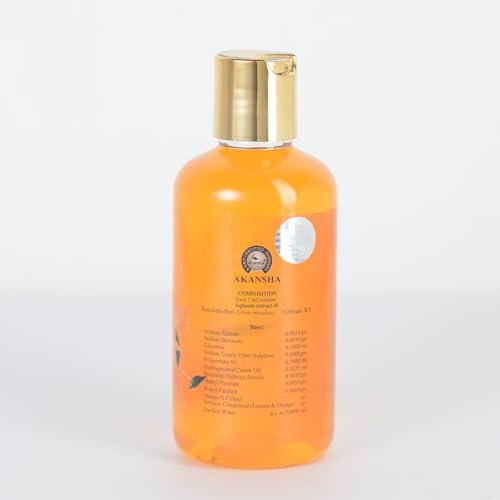 Image of AKANSHA Nabaroop Men's & Women's Ayurvedic Natural Face and Body Wash- 200ml (Orange)