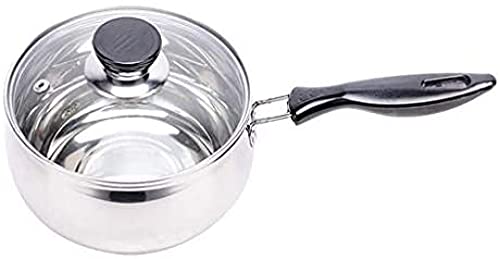 Casserole à lait anti-débordement en acier inoxydable avec couvercle
