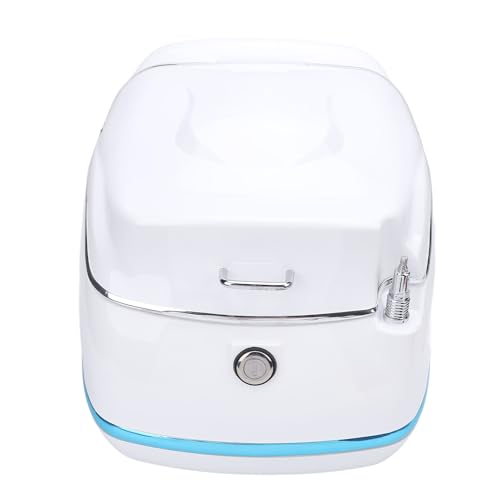 Motorcycle Rear Case with Back Cushion 38L Capacity Water Trunk Tail Box for Motorbikes Electric Bikes Scooters (Red Cushion)