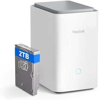 Reolink Home Hub Pro, Centralized Control for up to 24 Security Cameras, up to 16TB HDD Storage, AES-128 Encryption, 8K Streaming, Wi-Fi 6, and 120dB Siren. No Monthly Fees