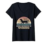Photo Gallery donna facilmente distratto da wieners retro pets lover wiener dog maglietta con collo a v Photo Gallery donna facilmente distratto da wieners retro pets lover wiener dog maglietta con collo a v