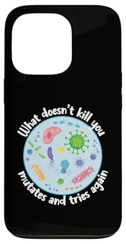 Carcasa para iPhone 13 Pro Lo Que no te Mata MUTA y vuelve a Intentar biología Divertida