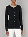 Cutter & Buck womens Soft Cotton Blend Lakemont Long Sleeve Cardigan Sweater Shirt, Black, 3X-Large US