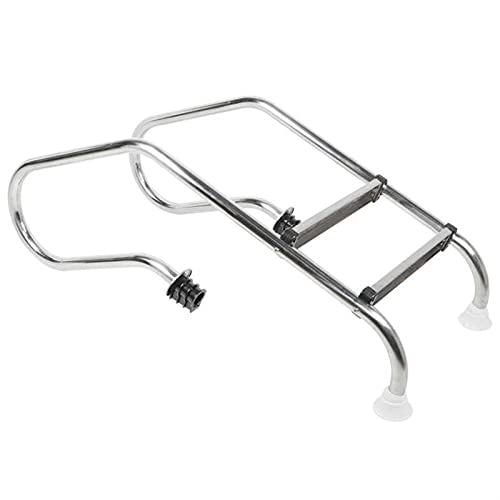 Escalera para piscina 2 peldaños acero inoxidable 304 miniatura 1