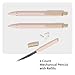 U Brands Cambria Mechanical Pencils, Set of 2, Blush Pink, Soft Touch, Medium (0.7 mm) Point, Lead and Eraser Refills