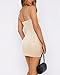 REORIA Mini Dresses for Women Sexy Bodycon Little Black Dress 2025 Summer Going Out Dress Short Backless Spaghetti Strap