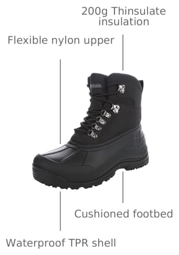 Image of Northside Mens Glacier Peak Insulated Cold Weather Snow Boot