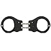 ASP Ultra Cuffs, Hinge (Aluminum Bow) Handcuff - 1 Pawl Tactical Lock Set, Black