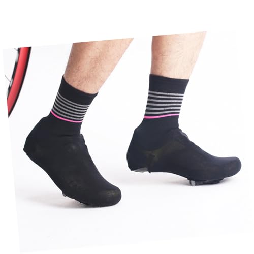 POPETPOP 1 par Cubiertas de Zapatos para Ciclismo para Hombre y Mujer Calientes para Montar al Aire Libre Compatible con Zapatos de Carretera y de Montaña Negro miniatura 7