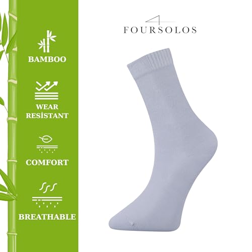 Women’s Bamboo Viscose Ankle Socks, 5-Pack, Soft, Breathable, Non-Binding, Ideal for Everyday Wear2