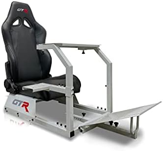 GTR Simulator – GTA Mannequin with Actual Racing Seat, Driving Racing Simulator Cockpit Gaming Chair with Gear Shifter Mount