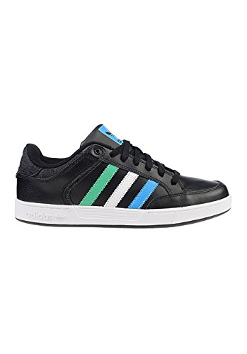 adidas Varial Low, Baskets Basses Mixte Adulte, Core Black/Surf Green s15-st/solar blue2 s14, 5 UK / 40 EU