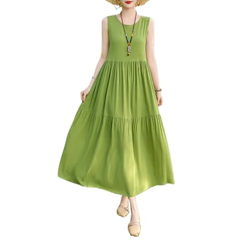 Robe d'été fluide et légère sans manches style vintage contre la chaleur