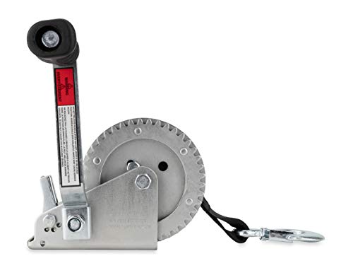 Camco Heavy Duty Steel Marine Towing Winch- Corrosion Resistant | 1,200 Lb Capacity| Durable Gears Resist Wear & Tear| Resilient & Uv Resistant 20’ Strap - (50001) #TOP4