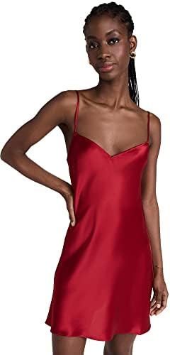 STAUD Women's Lydia Dress, Ruby Red, M