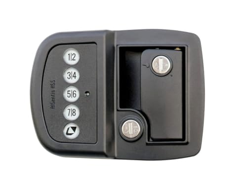 Image of Lippert Keyless RV Door Lock with Bluetooth - Left, Green,Red