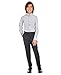Calvin Klein Boys' Long Sleeve Sateen Dress Shirt, Button-Down Style with Buttoned Cuffs & Shirttail Hem, Grey, 8