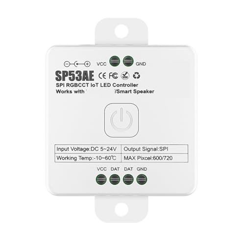 Contrôleur LED Pixel SP536E SPI pour bande WS2812B et RGBW 5V-24V