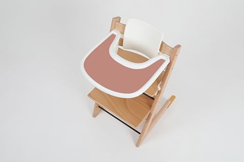 Silicone Tray placemat Compatible with Stokke Tripp Trapp High Chair Tray (Sandy Pink)