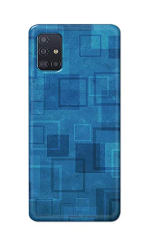 Image of Printed Hard Back Cover Case for Samsung Galaxy A51 | Samsung Galaxy A51 5G Back Cover (Plain Azure Blue) -702