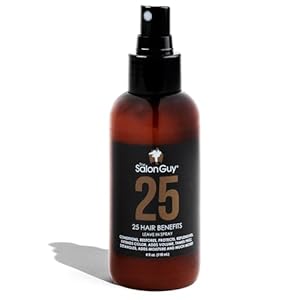 THESALONGUY 25 Spray | Leave-In Conditioner Hair Treatment| Frizz Control| Detangle + Heat Protection| Color Safe| Pre Styler
