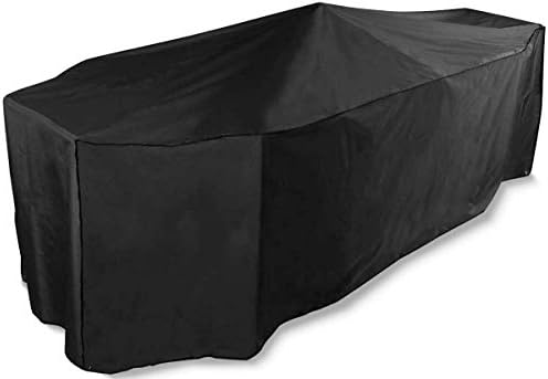 Bosmere Protector 6000 | Rectangular Garden Table + Chairs Cover | L 295cm W 203cm H 90cm | 100% Waterproof, UV Protected, Heavy Duty 600D | 6 Year Guarantee | D535
