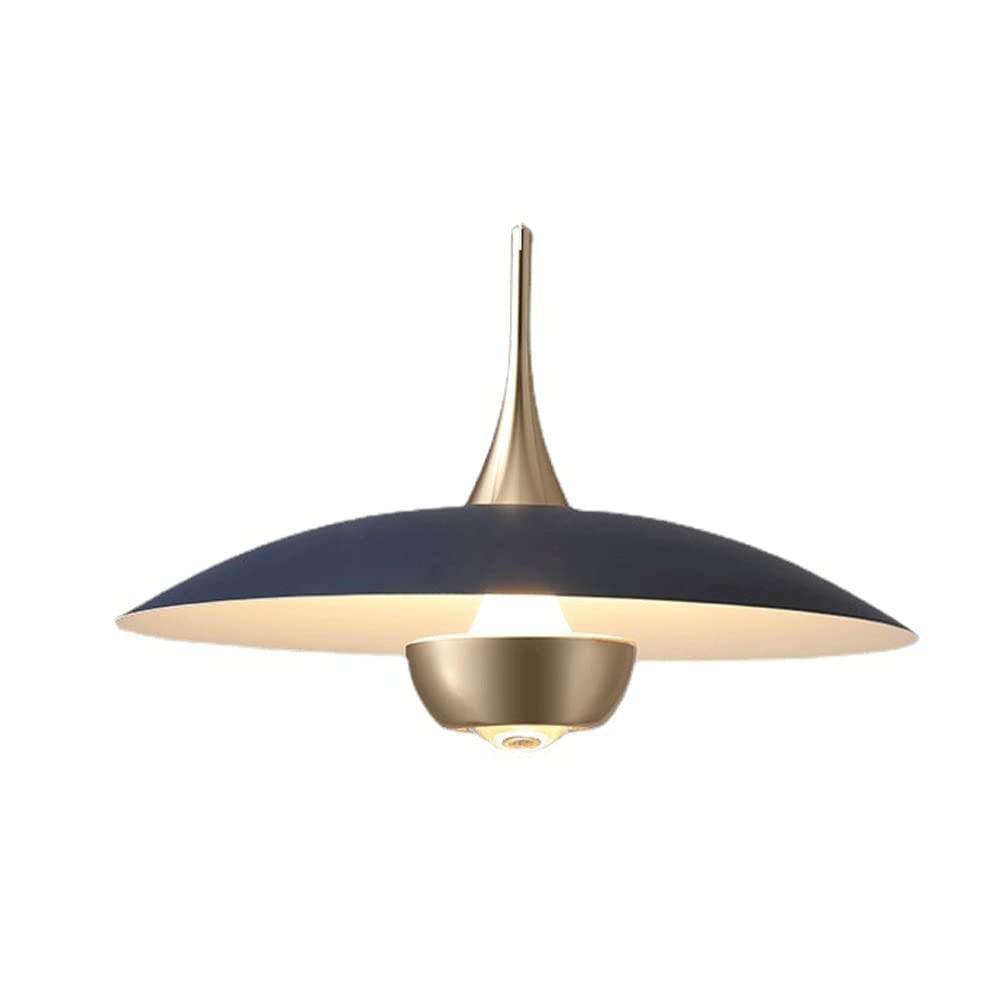 LYMSXAZOU Modern Minimalist Adjustable Chandelier for Dining Room and Bar Decor with Creative Art Design Industrial Nordic Style Flush Mount Metal Lighting Fixture (40cm)