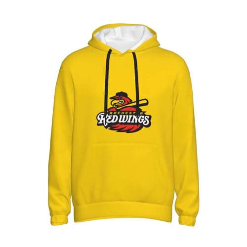 Rochester Red Wings Men'S Hooded Fleece Sweatshirt Comfortable Men'S T-Shirt
