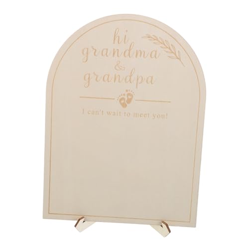 ULDIGI Monthly Milestone Boy Baby Announcement Sign Blue Wooden Baby Photo Decor Baby Shower Prop