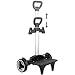Backpack Trolley Cart with Wheels, Folding Aluminium Hand Truck, Portable Rolling Luggage Cart with Large Quiet Wheels, Heavy Duty Foldable Backpack Dolly for Travel, School, Shopping
