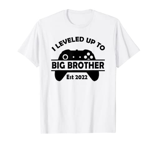 Home 13 I Leveled Up To Big Brother Est 2022 - Perfect Gamer Design T-Shirt