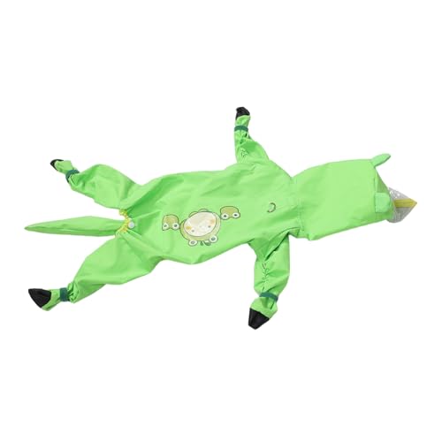 Abaodam Small Dog Raincoat Full Body Waterproof Dog Rainwear Adjustable Fit Soft and Comfortable Pet Raincoat with Tail and Leg Coverage