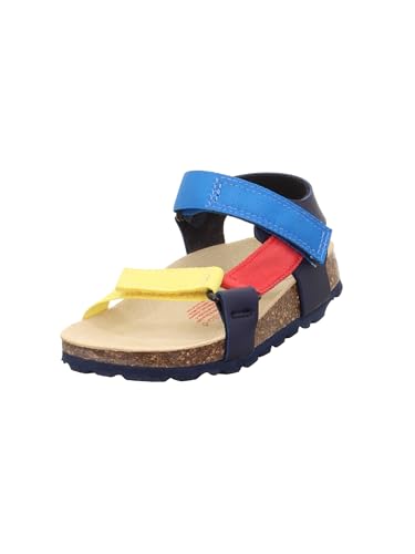 Superfit Jungen Fussbettpantoffel Sandale, Blau Mehrfarbig 8010,...