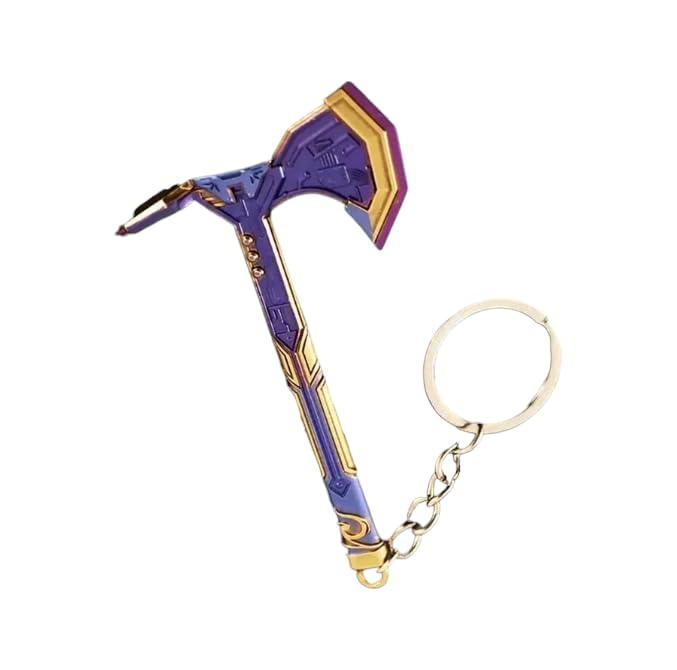 VALORANT - Miniature Neo Frontier Axe Keychain - Purple & Gold