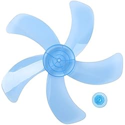 IEFIEL 5Piezas 16 Inches Aspas Hojas Plásticas de Ventilador para Ventilador de Techo Ventilador de Pie Ventilador de Mesa Repuestos Ventilador Azul 16 Inch