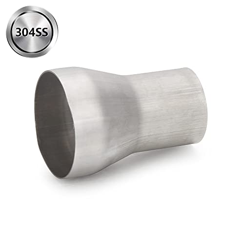 Image of A-KARCK Exhaust Adapter Connector 2 inch OD to 3 inch OD, Exhaust Pipe Reducer 4 inch Overall Length 304 Stainless Steel