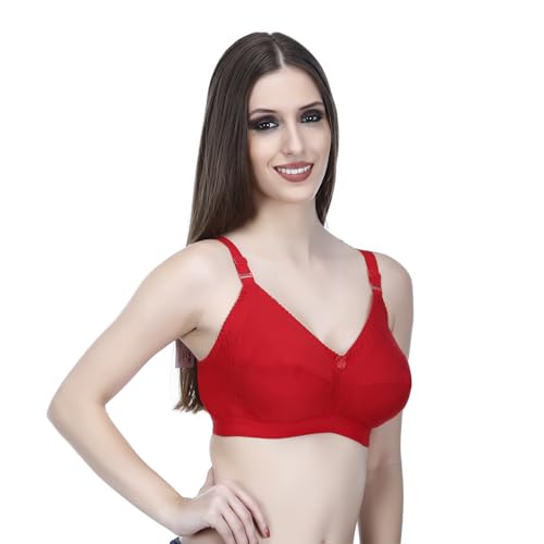 Image of Elina Women's Hosiery Non-Padded Wire Free Regular Bra