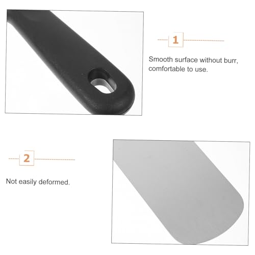 Set de 4 piezas espátulas parrilleras acero inoxidable miniatura 7