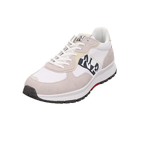 Chaussures basses homme cuir textile bleu Napapijri Match 02 lacets