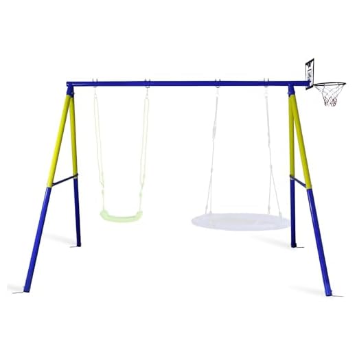 CCLIFE Schaukelgestell Outdoor 200 kg Schaukelgerüst für Nestschaukel Kinderschaukel, Schaukel Gestell für Garten ZERRO