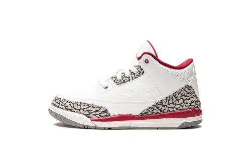 Nike Jordan Preschool Air Jordan 3 PS 429487 126 Cardinal - Size 1Y White/Light Curry/Cardinal Red 1 Little Kid