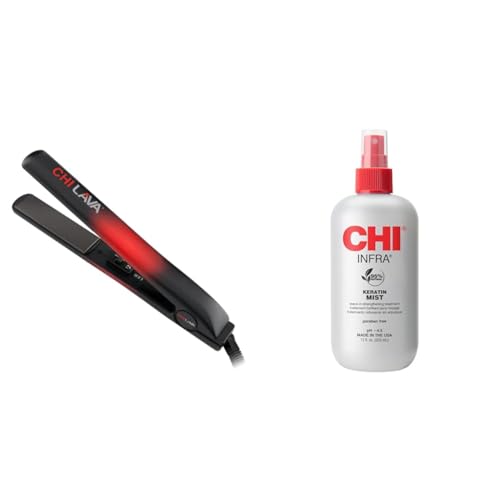 Plancha de Pelo Cerámica Lava CHI con Spray Keratina Bundle miniatura 1