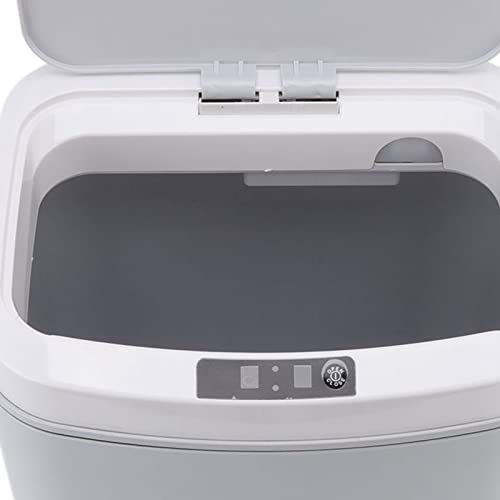 Cubo de basura inteligente 16L automático gris con tapa de sensor 6