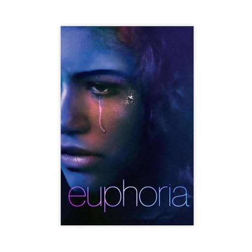 Print Painting Movie Posters Euphoria Poster Wall Art Poster Canvas - Aesthetic Room Decor Prints for Bedroom, Living Room, Office - Modern Home Decoration Gift IdeaUnframe-style 08x12inch(20x30cm)